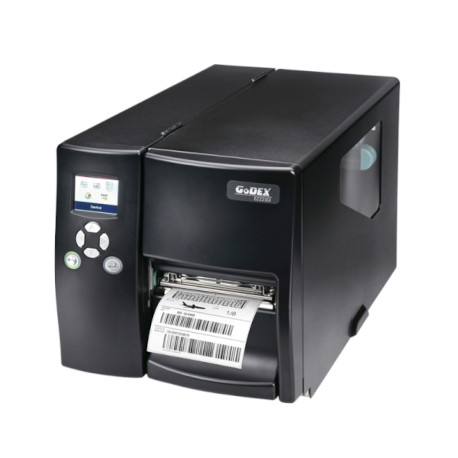 Godex EZ2350i Impresora de Etiquetas Transferencia Térmica y TD de 300 dpi, Metálica, Display, 16Mb, USB, Ethernet y RS-232