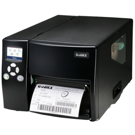 Godex EZ6250i Impresora de Etiquetas TT y TD, 203dpi. Ancho 168mm. Display Color. Sensor ajustable. Conexión USB, RS-232 y Ethernet