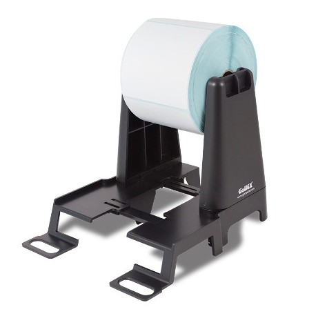 Godex Soporte Rollos Universal Externo, Para Poner Rollos de Hasta 250mm de Diámetro. Color NEGRO