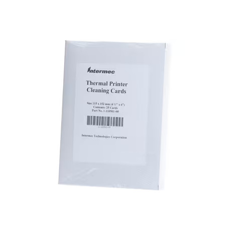 Honeywell Limpieza de cabezal. 25 Cleaning Card