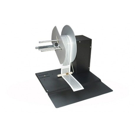 Rebobinador de Etiquetas RP-150. Ancho de Etiqueta hasta 160mm. Velocidad 300mm/seg. Eje ajustable de 40 a 118mm. Bobina hasta 250mm de diámetro