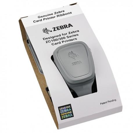 Ribbon Color PLATA METALICO, 1500 impresiones para Zebra ZC100 y ZC300