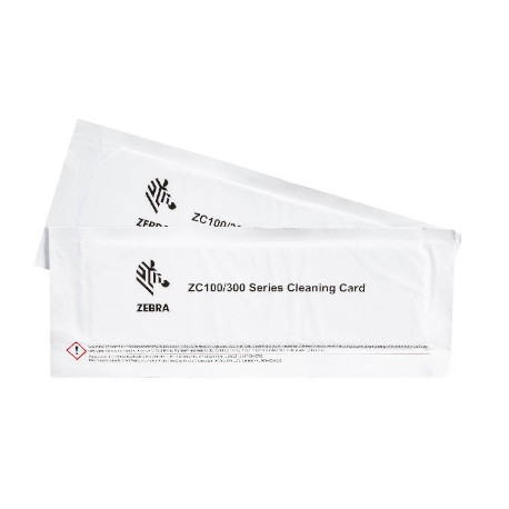 Zebra Cleaning cards. Kit de Limpieza para ZC100, ZC300. Contiene 2 Cards