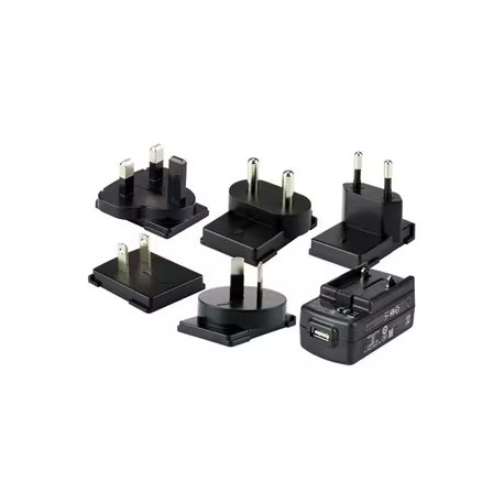 Honeywell Alimentador 5v, 2 Amp. con Adaptadores EU para EDA70, EDA71. Pedir Cable USB Aparte