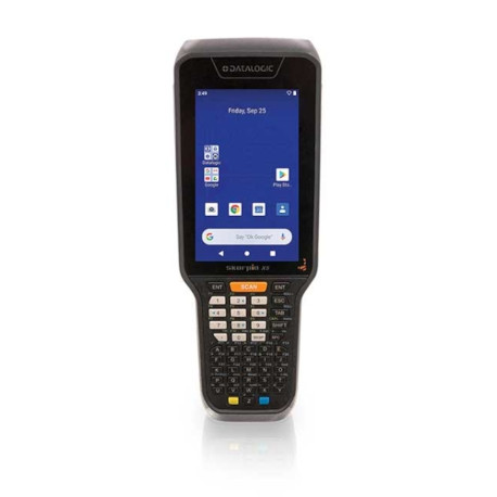 Datalogic Skorpio X5 Pistol Grip, Android 10, 4.3" Display. WiFi ac, BT V5, 4-64GB, Lector 2D Imager SR, 47-Key Alpha-Numeric, Contactless with Extended Battery. Garantía 1 año