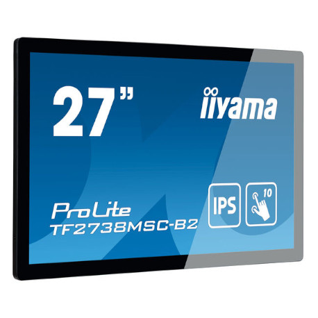 iiyama Monitor Táctil ProLite TF2738 68,6 cm 27'', Projected Capacitive, 10 TP, Full HD. Garantía 3 años