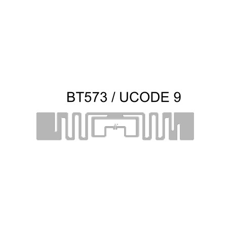 76mm x 25mm Etiquetas RFID Polipropileno Mate 3000T, Inlay BT573, IC UCODE 9, EPC 96 Bit. Rollo de 4.000 Etiquetas. Total Caja 4.000 Etiquetas. Core 76mm