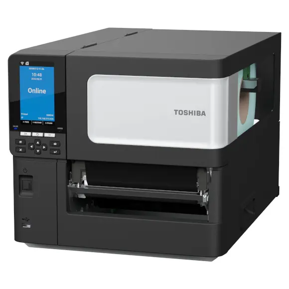 Toshiba-TEC BX610GS Impresora de Etiquetas Industrial, Ancho de Cabezal 6" Vertice, 203 dpi con Ahorrador de Cinta. Conexión USB, LAN