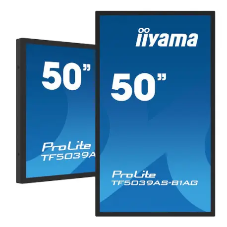 iiyama Monitor Táctil ProLite TF5039 125,7 cm 49,5'', Projected Capacitive, 4K 3840x2160, USB, RS232, Ethernet, Android. Garantía 3 años