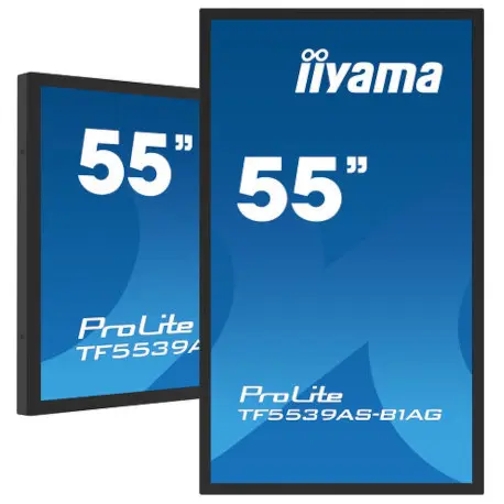 iiyama Monitor Táctil ProLite TF5039 138.6 cm 54.6'', Projected Capacitive, 4K 3840x2160, USB, RS232, HDMI, DP, Ethernet, Android. Garantía 3 años