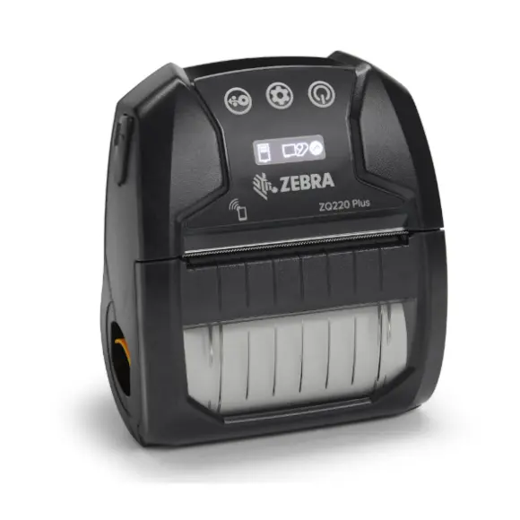 Zebra ZQ220 Impresora Portátil De Recibos Y Etiquetas. 80mm Ancho. 203dpi. Bluetooth, Incluye Batería, Clip y Cable USB C. Garantía 1 año.