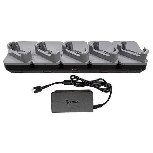 Zebra Base de Carga para Cinco TC701. Incluye Alimentador alimentador PWR-BGA12V150W1WW. Pedir aparte Cable C13