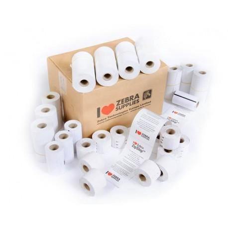 101.6mm Ancho x 24,1m Continuo. ZEBRA Papel Térmico 1000D 80 Micron para QL420, RW420, ZQ521 y ZQ630. Caja con 16 rollos