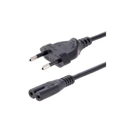 CABLE de Alimentación 220V Conector UE 2 Pin a C7 de 1,8m