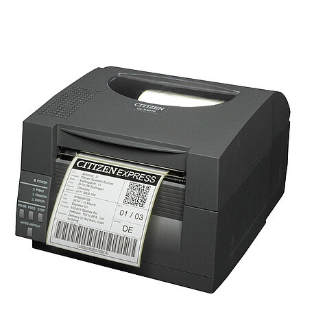 Citizen CL-S521II Impresora de Etiquetas Térmica Directa, Metálica, Conexión RS232 y USB