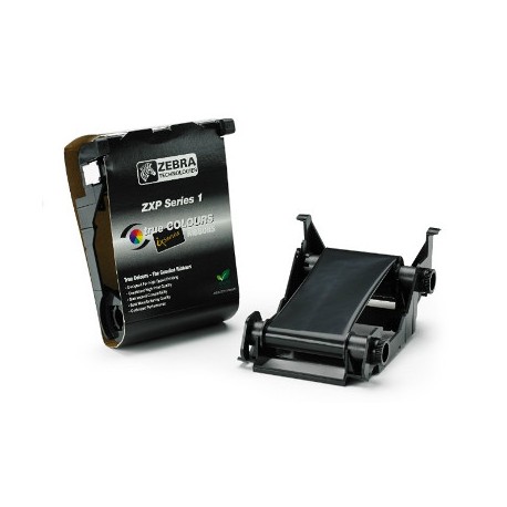 [800011-101] Ribbon NEGRO para ZEBRA ZXP Series 1. Aproximadamente para imprimir 1000 tarjetas