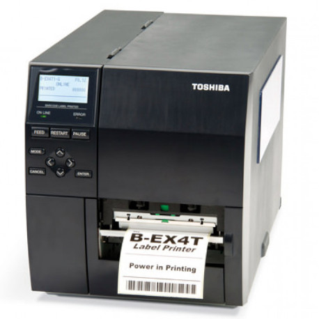 [B-EX4T2-GS12] Toshiba-Tec EX4T2-GS Impresora De Etiquetas Industrial Cabezal Plano, 200dpi, Conexión USB, LAN. Garantía 1 año