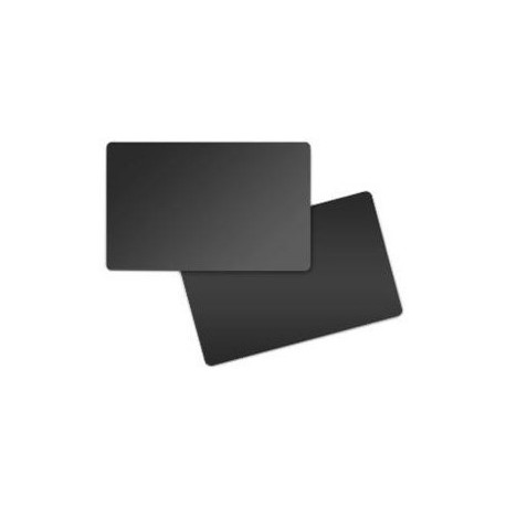 [800050-157] Tarjeta Plástica ZEBRA, PVC Cards, Color NEGRO BRILLO, Grosor 0,76mm (30mi). 1 Caja de 500