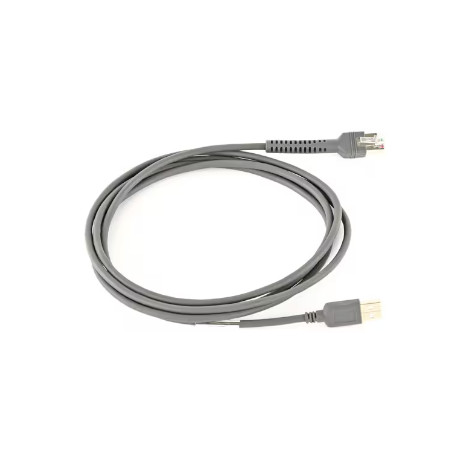 [CBA-U21-S07ZBR] Zebra Cable USB Shielded A Connector 2,1m Recto Straight