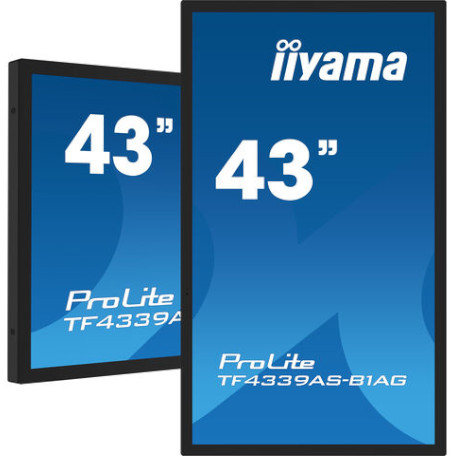 [TF4339AS-B1AG] iiyama Monitor Táctil ProLite TF4339 107,9 cm 43'', Projected Capacitive, 12 TP, Full HD. Garantía 3 años