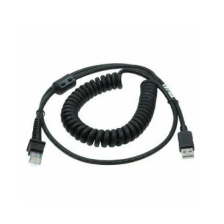 [90A052285] Datalogic CABLE USB Rizado 2,4m, QuickScan, Cobalto, Heron